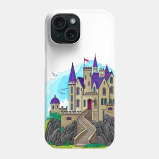 Fantasy gothic medieval fortress. Phone Case