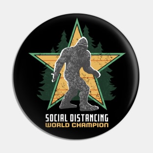 Bigfoot Social Distancing World Champion Pin