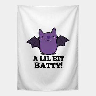 A Little Batty Cute Baby Bat Pun Tapestry