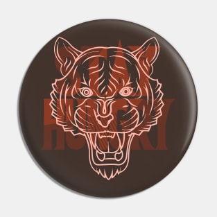 Stay Hungry Mocha Pin