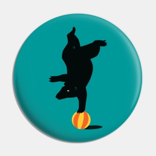 Bear on a ball Pin