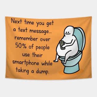 Toilet texting Tapestry