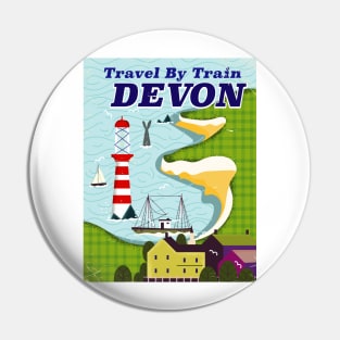 Take a Train to Devon Pin