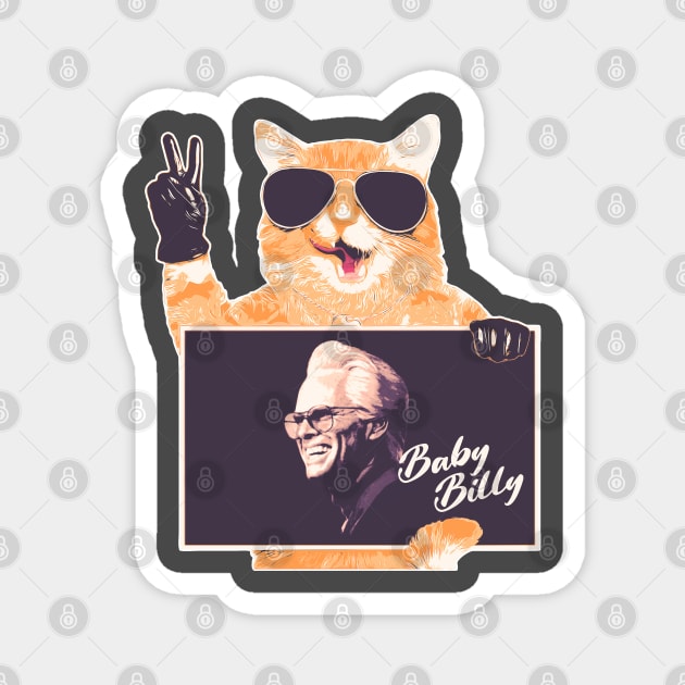 Peace Cat - Baby billy Magnet by Shelie Senpai