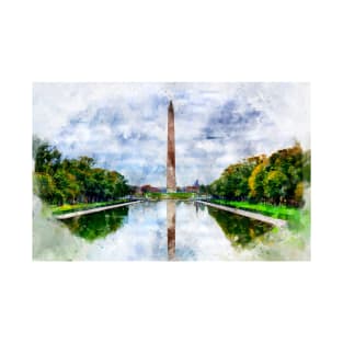 Washington Monument watercolor T-Shirt