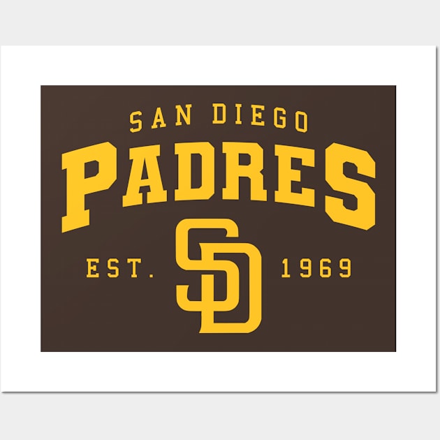 1969 SAN DIEGO PADRES Print Vintage Baseball Poster Retro 