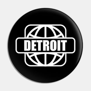 detroit world wide Pin