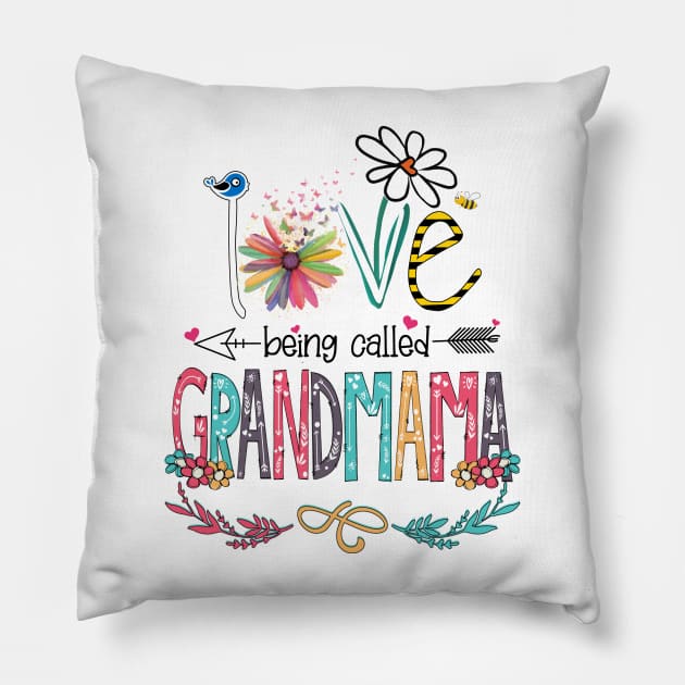 Love Being Called Grandmama Happy Mother's Day Pillow by KIMIKA