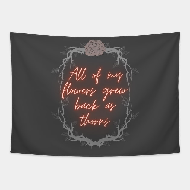 Thorns 2 Tapestry by Danipost