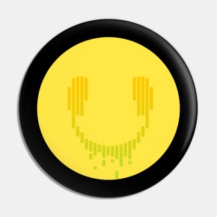 Music smile, smiley emoji Pin