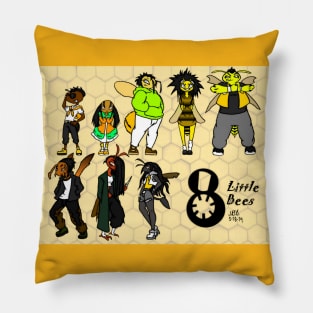 8 Little Bees Pillow