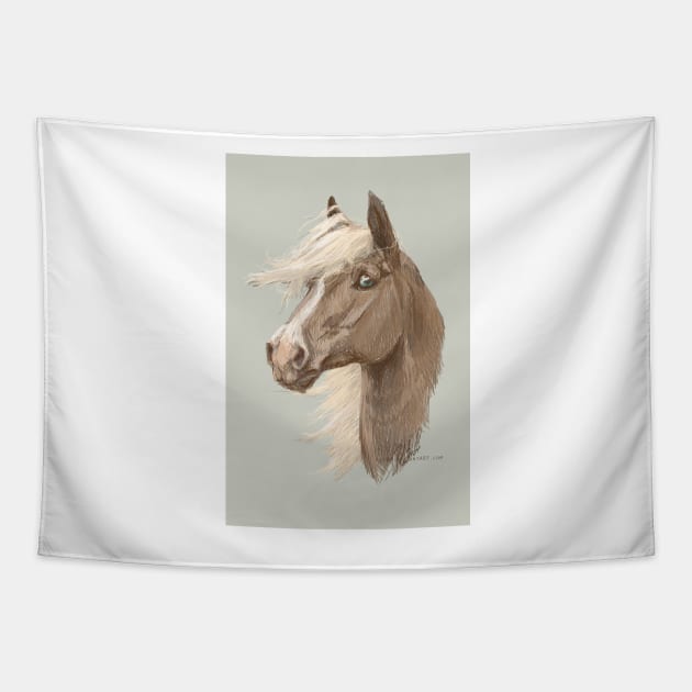 Flaxen Horse Tapestry by KJL90