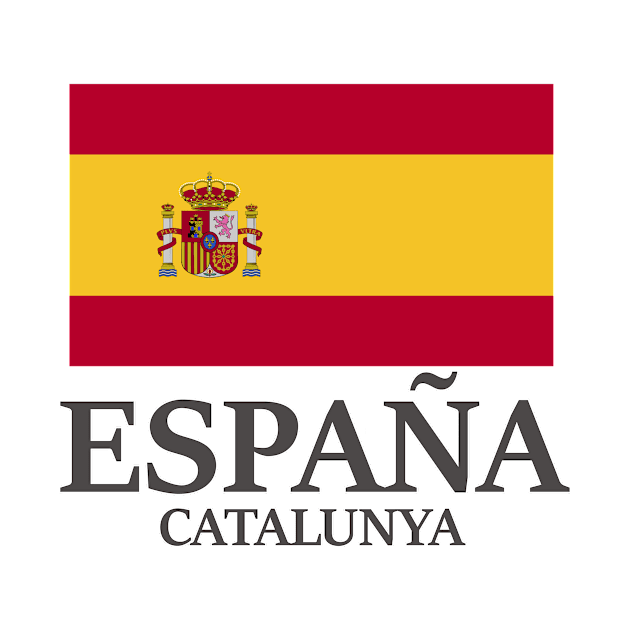 Spanien Catalunya Flagge Reise Europa Urlaub by Wikstroem