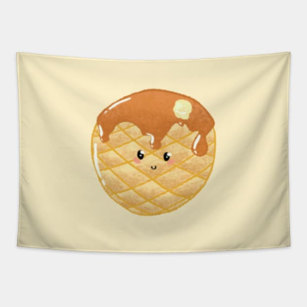 Waffle design Tapestry by Mydrawingsz
