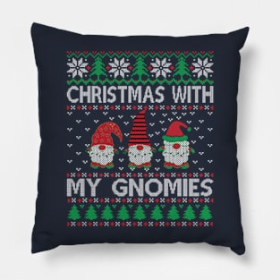 Christmas With My Gnomies Pillow