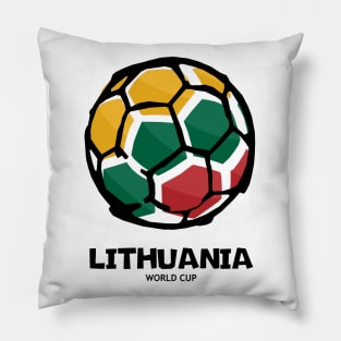 Lithuania Football Country Flag Pillow