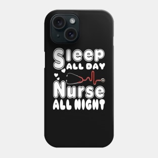 night shift nurse  funny nurse Phone Case