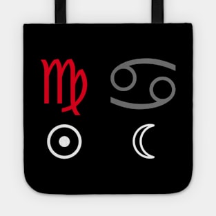 Virgo Sun Cancer Moon Zodiac Sign Tote