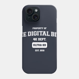 The Digital Bits 4K Athletics - White on Dark Phone Case