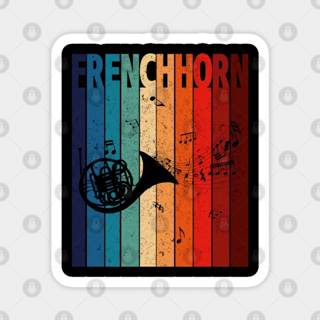 Vintage French Horn Magnet by LotusTee