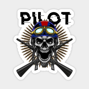 Skull Pilot 01 Magnet