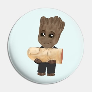 Groot and a thumb Pin