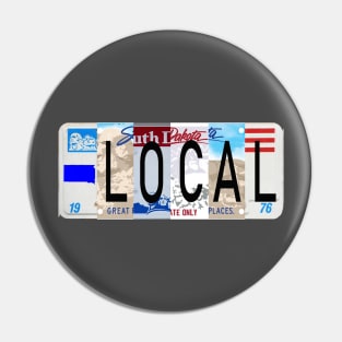 South Dakota Local, License Plate Pin