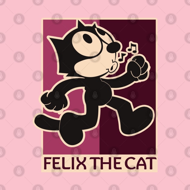 Felix The Cat - Retro Design T-Shirt by fathiali