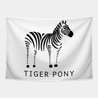 Tiger Pony Tapestry