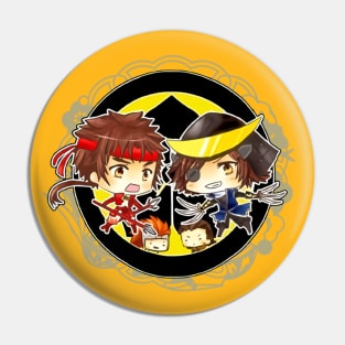 Sengoku BASARA Date Masamune VS Sanada Yukimura Pin