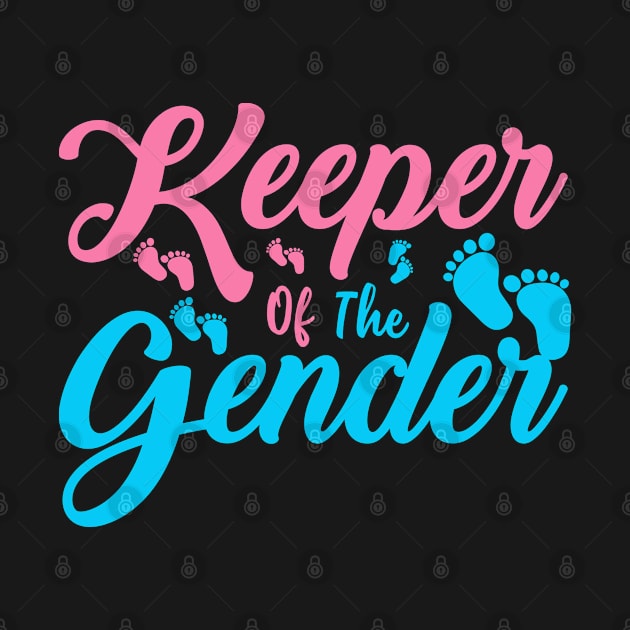 Keeper of the Gender - Cute Gender Reveal Baby Shower Design by GreatDesignsShop