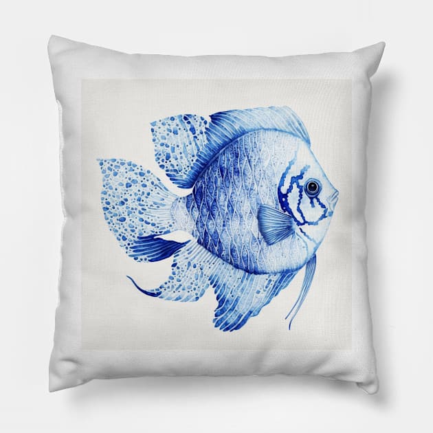 Vintage fish Pillow by hamptonstyle