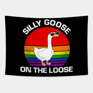 Goose, Silly On The Loose, LGBT Goose, Pride LGBT Tapestry