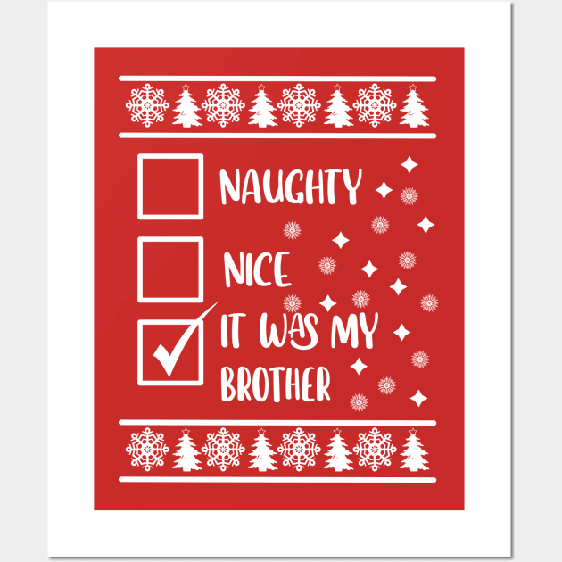 Naughty List Sweatshirt Naughty or Nice Naughty Christmas 