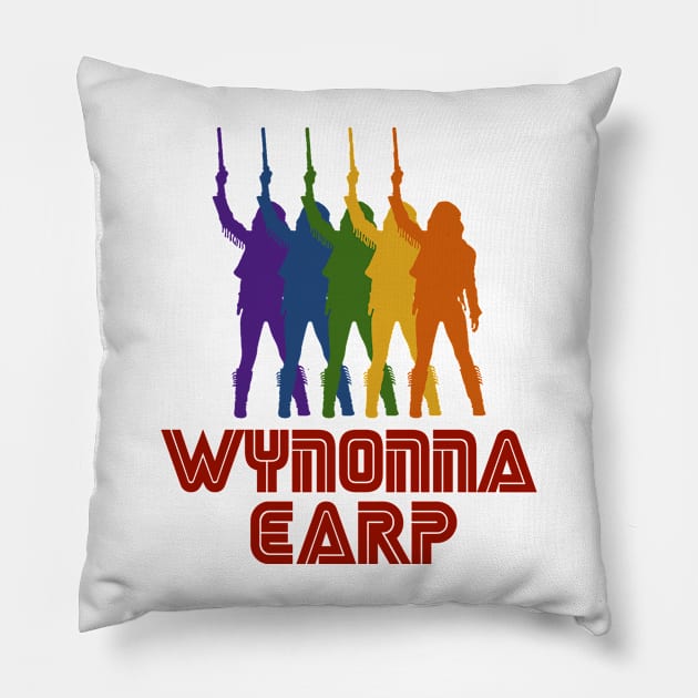 Pride Wynonna Earp Silhouettes Pillow by VikingElf