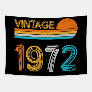 Vintage 1972 Happy 51st Birthday Retro Tapestry