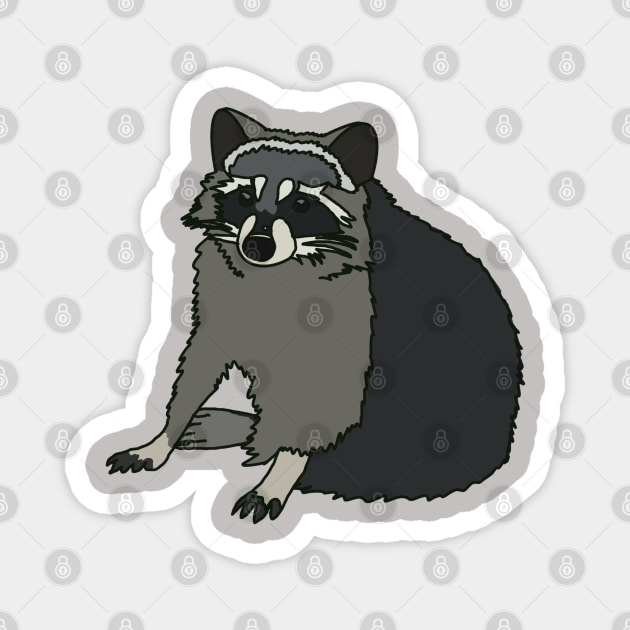 Trash Panda Magnet by Theartiologist