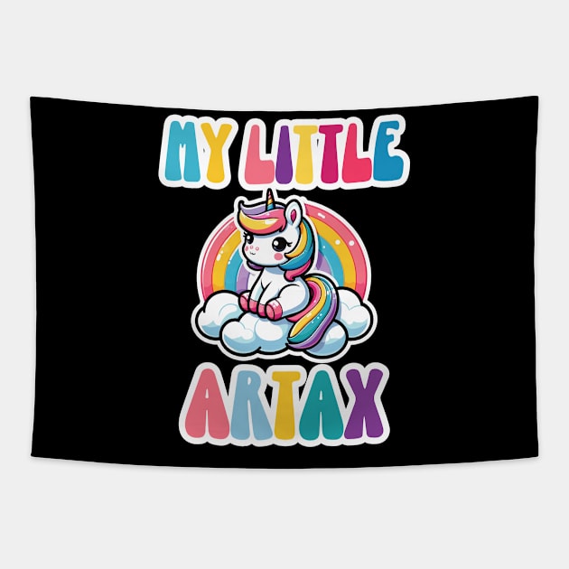 MY LITTLE ARTAX Tapestry by lumenoire