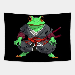 Samurai Frog Tapestry