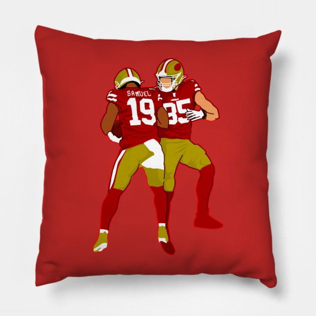 George kittle x Deebo Samuel Pillow by Mic jr