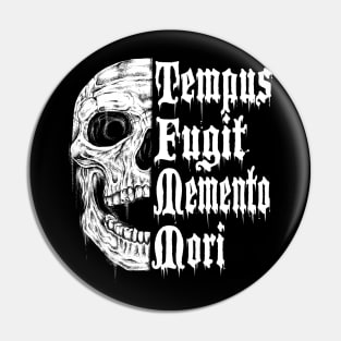 Tempus Fugit Memento Mori Pin