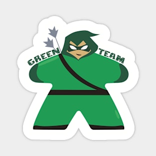 Green Meeple Team Magnet