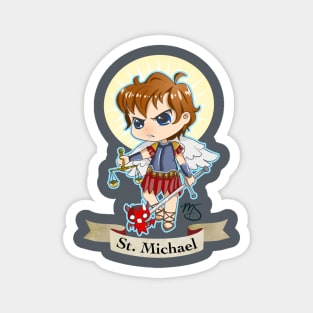 Chibi St. Michael Magnet