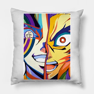 Akaza vs Rengoku pop art Pillow