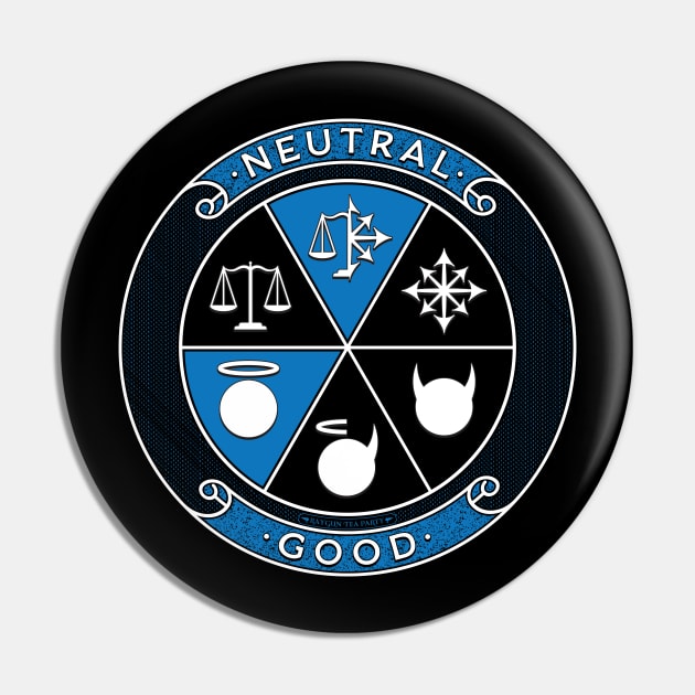 Neutral Good Pin by RaygunTeaParty