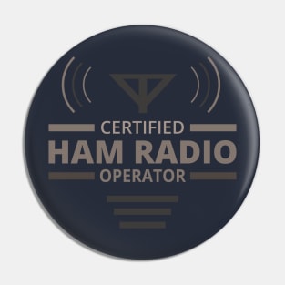 Certified Ham Radio Operator Pin