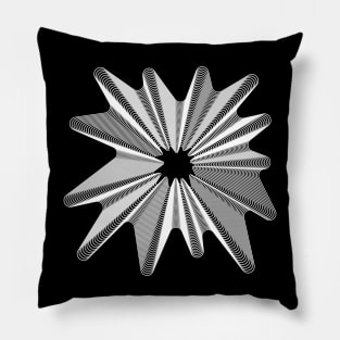 Spatial Sacred Mesh Vector Illustration Pillow