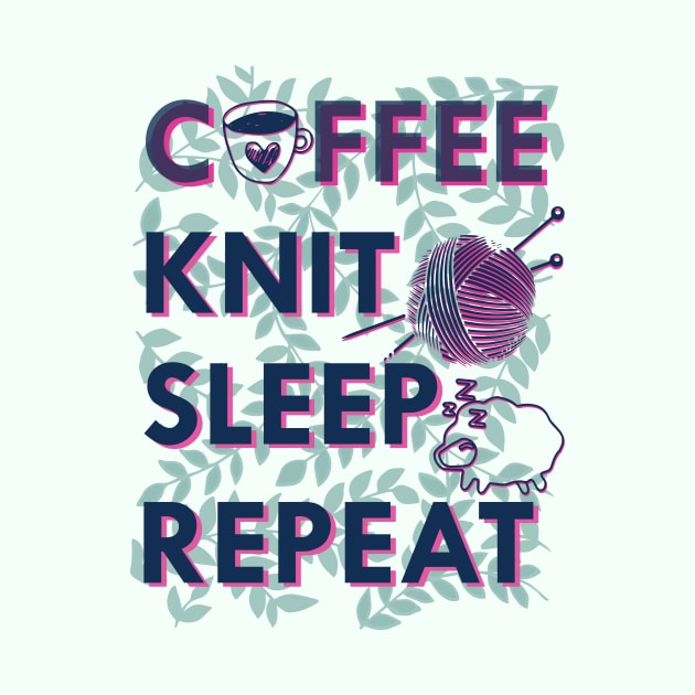 Coffee knit sleep repeat by papillon