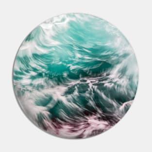 Colourful Ocean Waves Pin