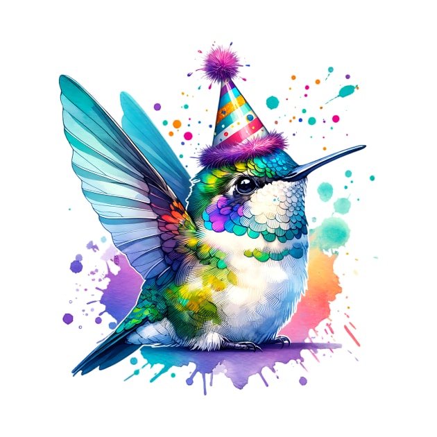 Party Hummingbird by Miriam Designs